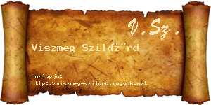 Viszmeg Szilárd névjegykártya